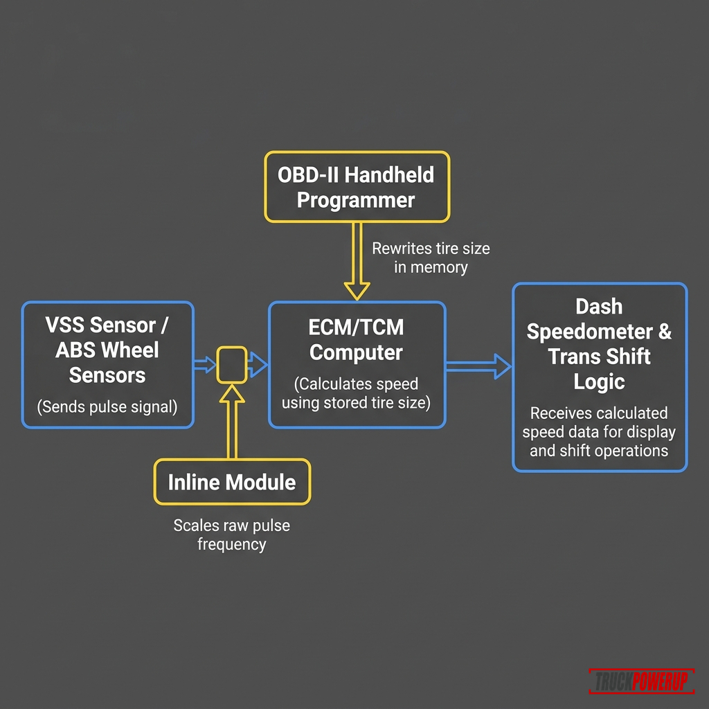 Chevy Speedometer Signal and Calibration Flow